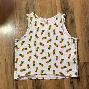 Forever 21 Pineapple Crop Top